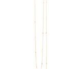 Shooting Stars 80cm 18K Gold Necklace w. Diamonds