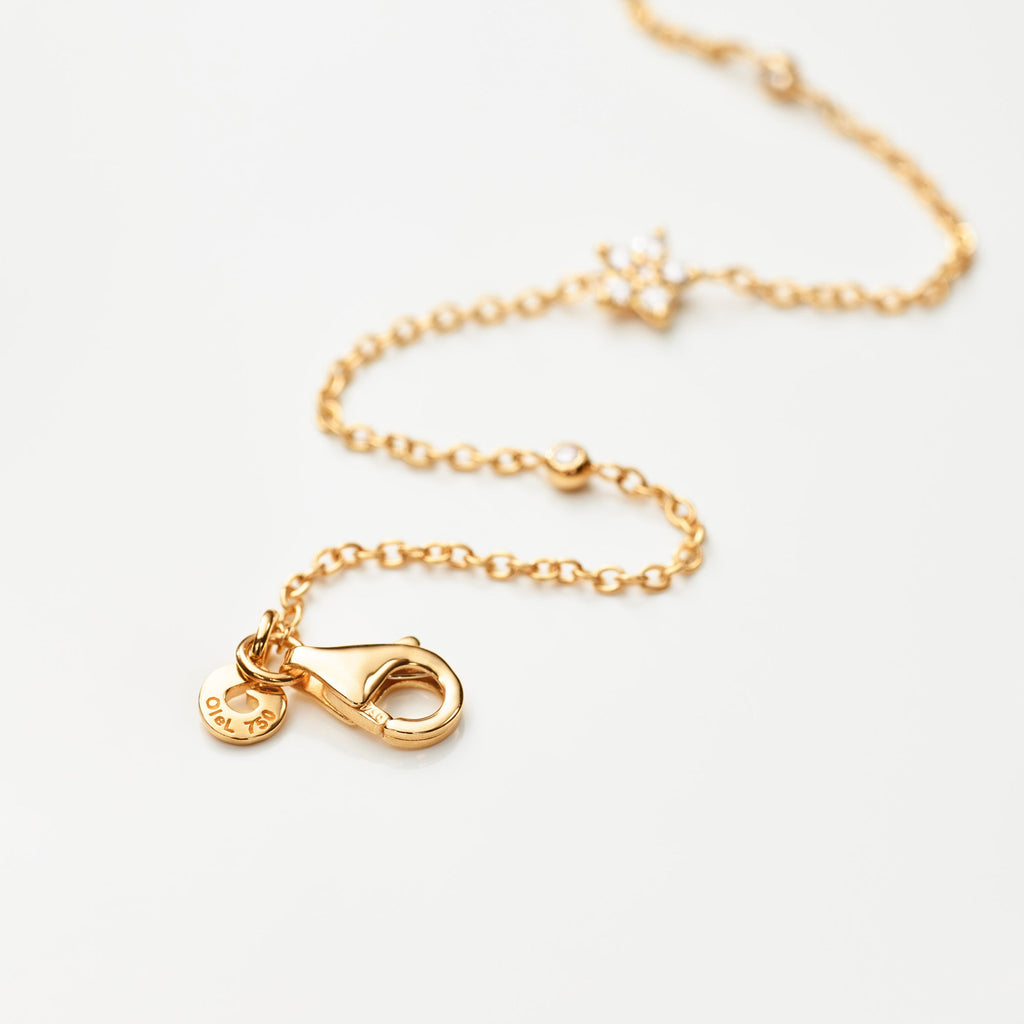 Shooting Stars Collier 18K Gold Necklace w. 0.86ct Diamonds