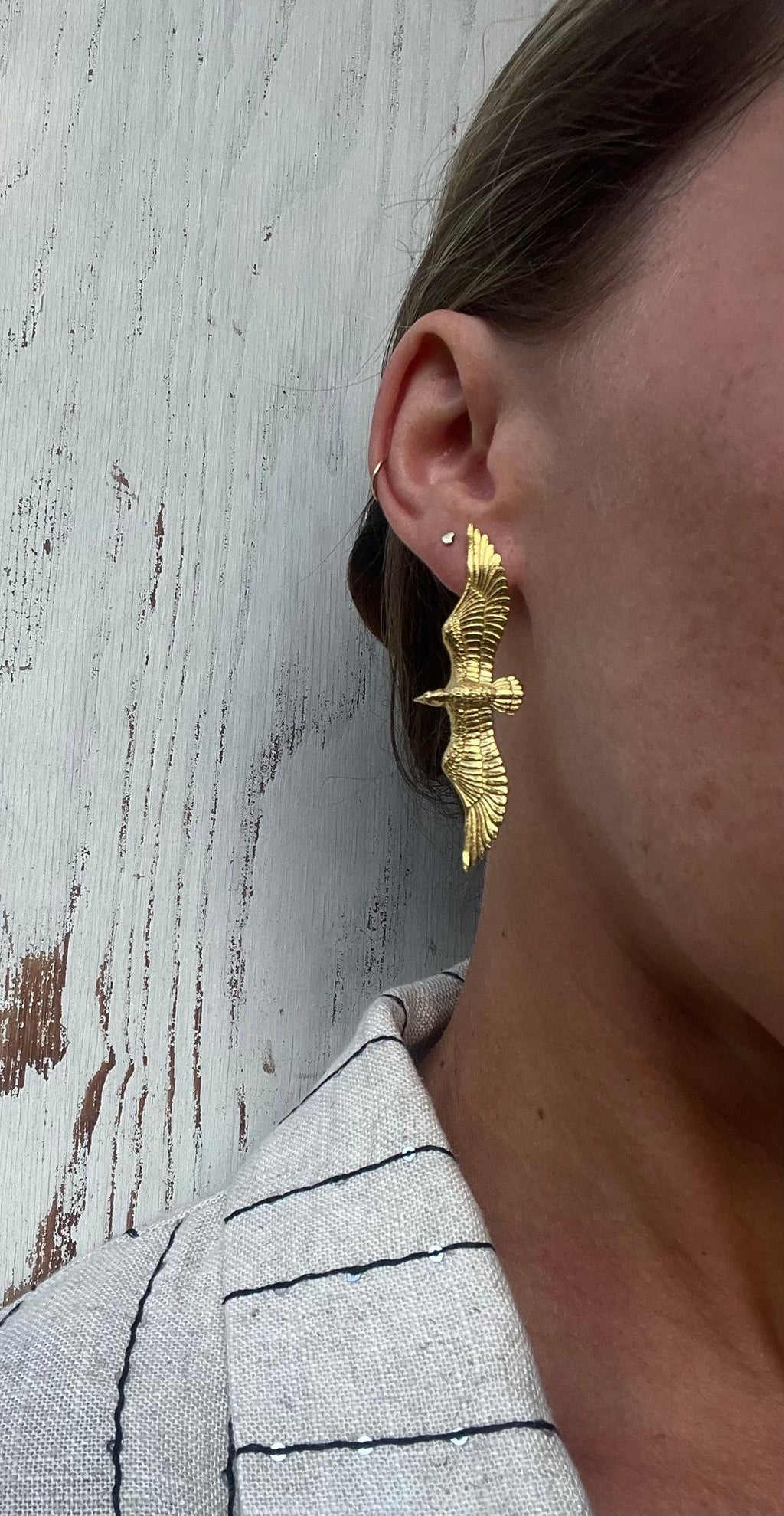 Bird Gold Plated Studs
