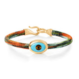 Life 6mm Tropic 18K Gold Bracelet w. Evil Eye