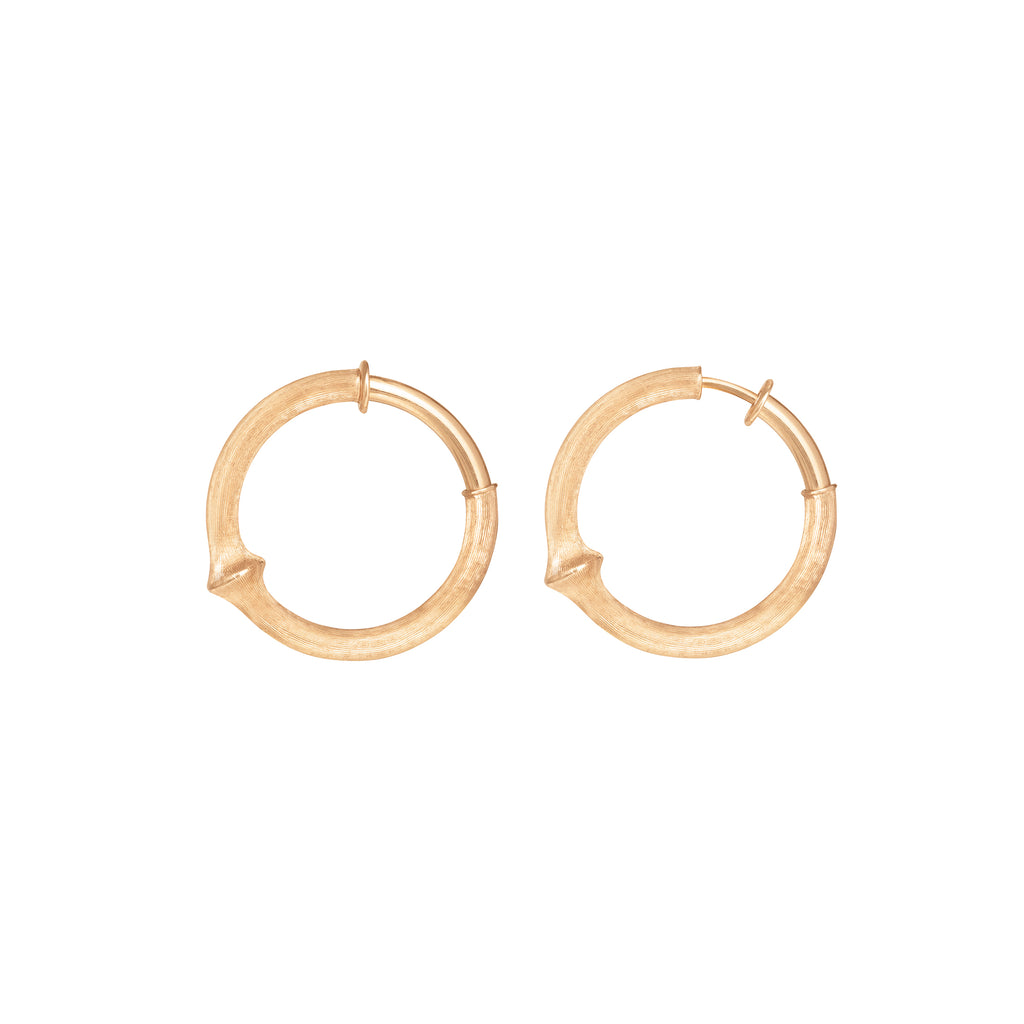 Large Nature 18K Gold Hoops