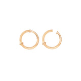 Large Nature 18K Gold Clip-on Earrings