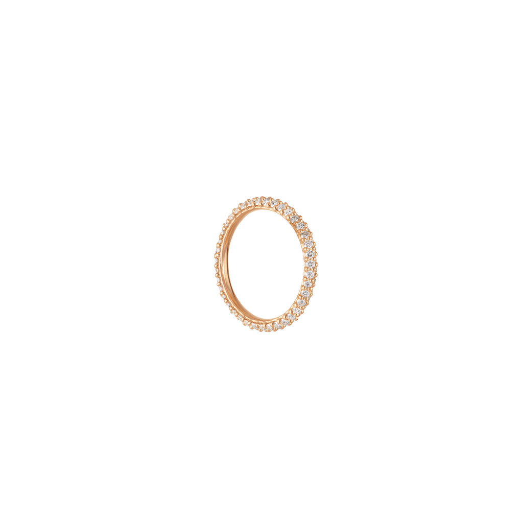 Big Nature 18K Gold Earring-pendant w. Diamonds