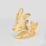 Forest Large 18K Gold Ring w. Diamond