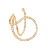 Twisted Love bands 18K Guld Ørering m. Diamanter