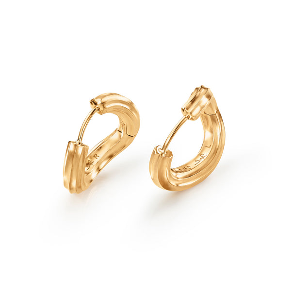 Under The Sea Small 18K Gold Hoops