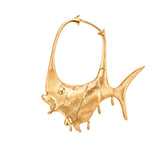 Young Fish Large 18K Gold Earrings