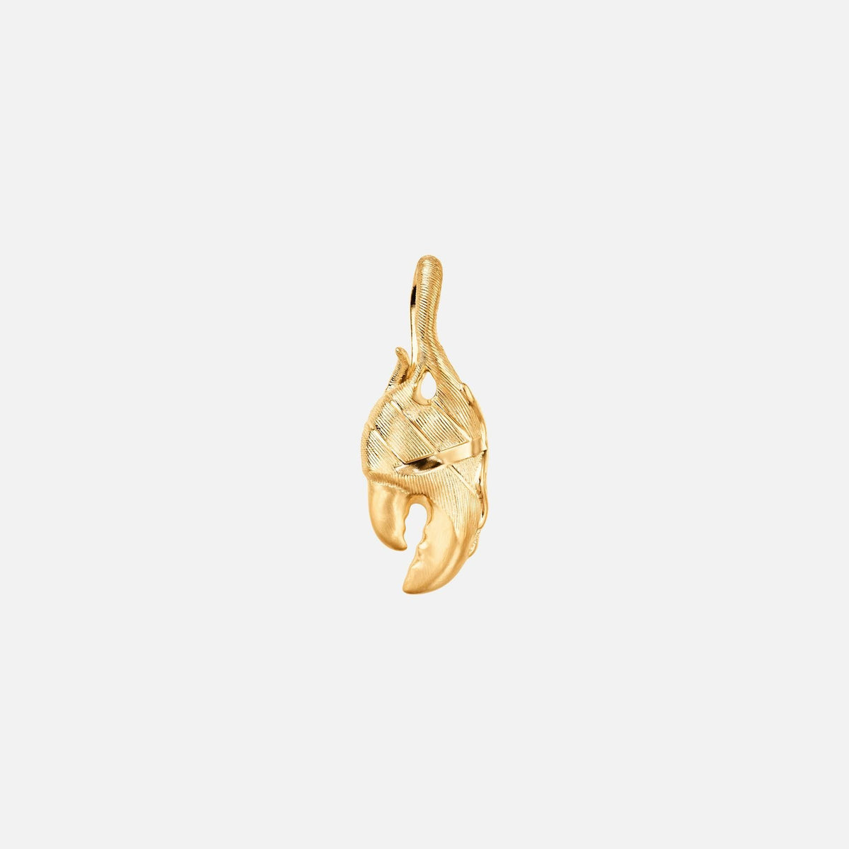Young Fish Medium Claw 18K Gold Pendant