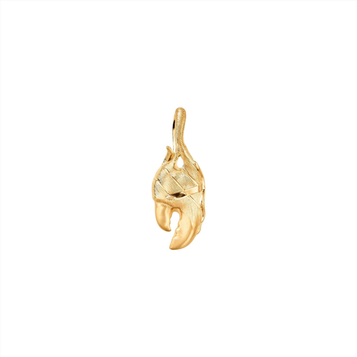 Young Fish Medium Claw 18K Gold Pendant