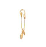 Large Under the Sea Fish Hook 18K Gold Brooche