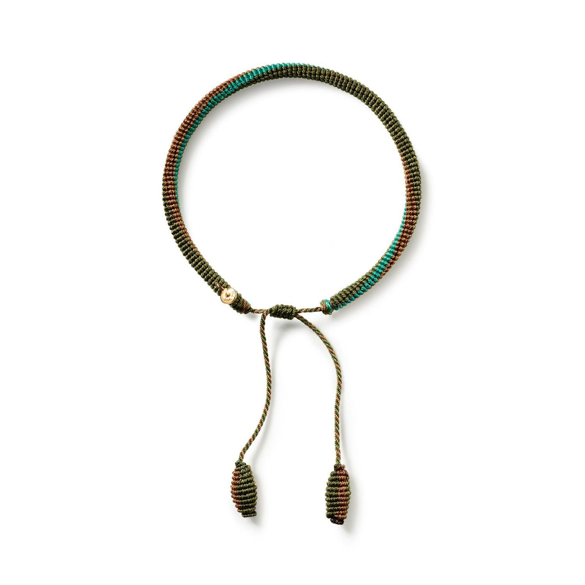 Life Mocha Brun & Blå 18k Guld Armbånd