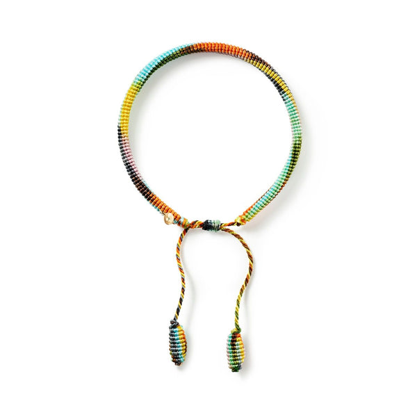 Life Blue & Orange 18K Gold Bracelet