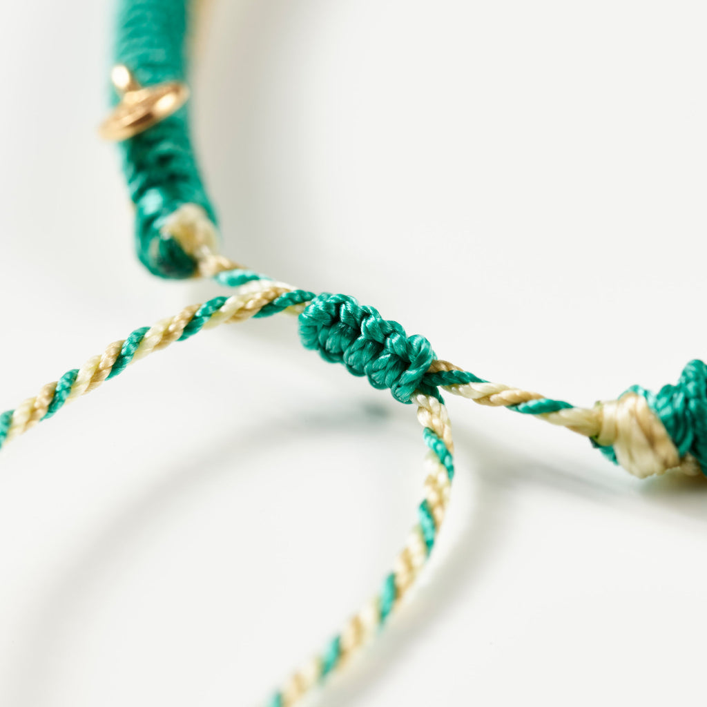 Life  Laguna Grøn & Gul 18K Guld Armbånd