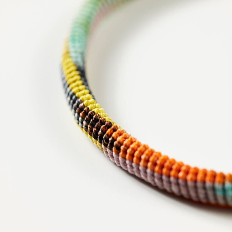 Life Blue & Orange 18K Gold Bracelet