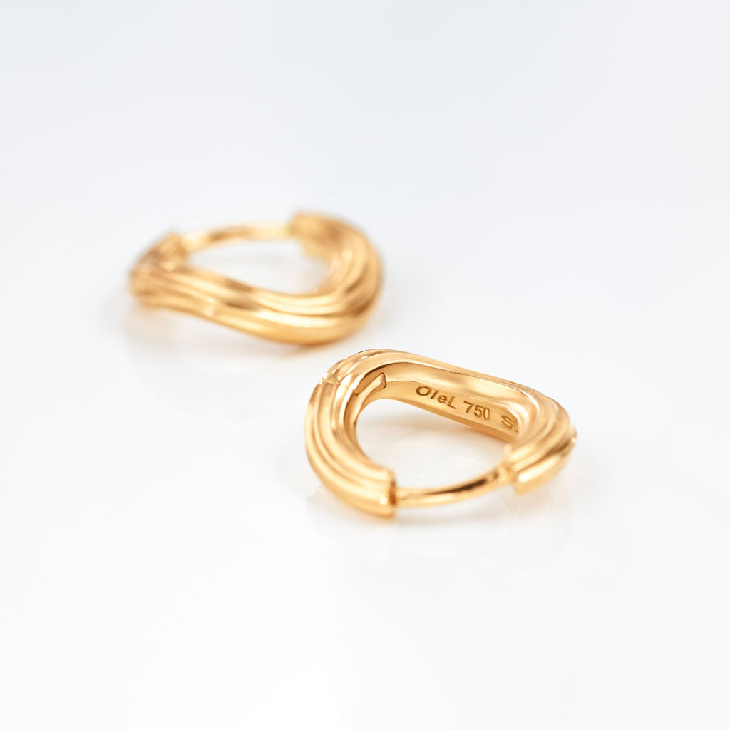 Under The Sea Mini 18K Gold Hoops