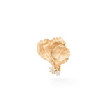 Wild Rose 18K Gold Clip-on Earring w. Diamonds