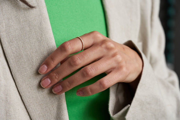 Alliance 14K eller 18K Guld Ring m. Lab-Grown Diamanter