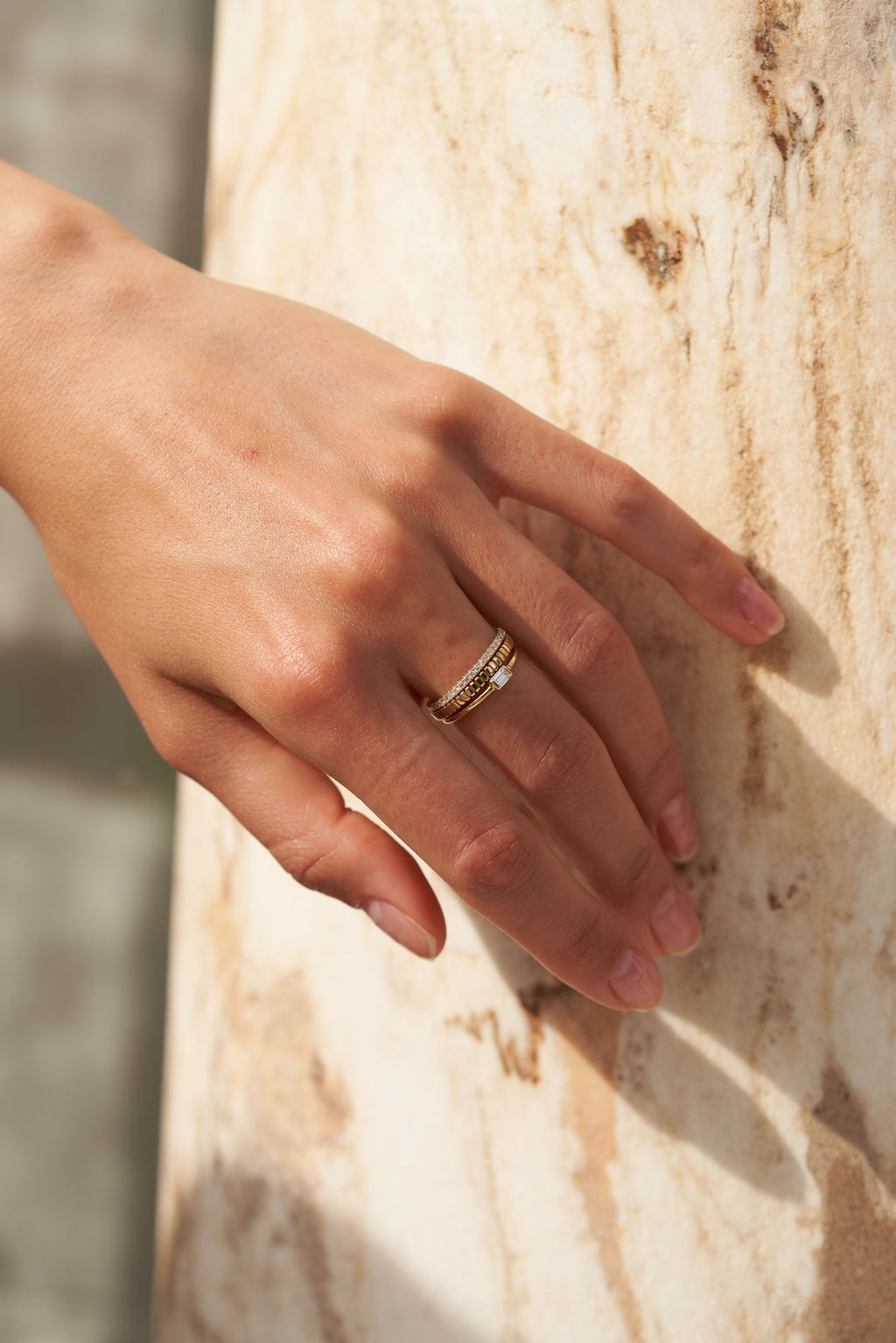 Baguette Diamond 14k Weißgolden Ring