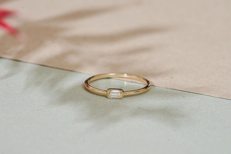 Baguette Diamond 14K Gold Ring