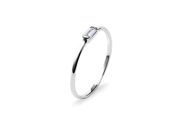 Baguette Diamond 14K White Gold Ring