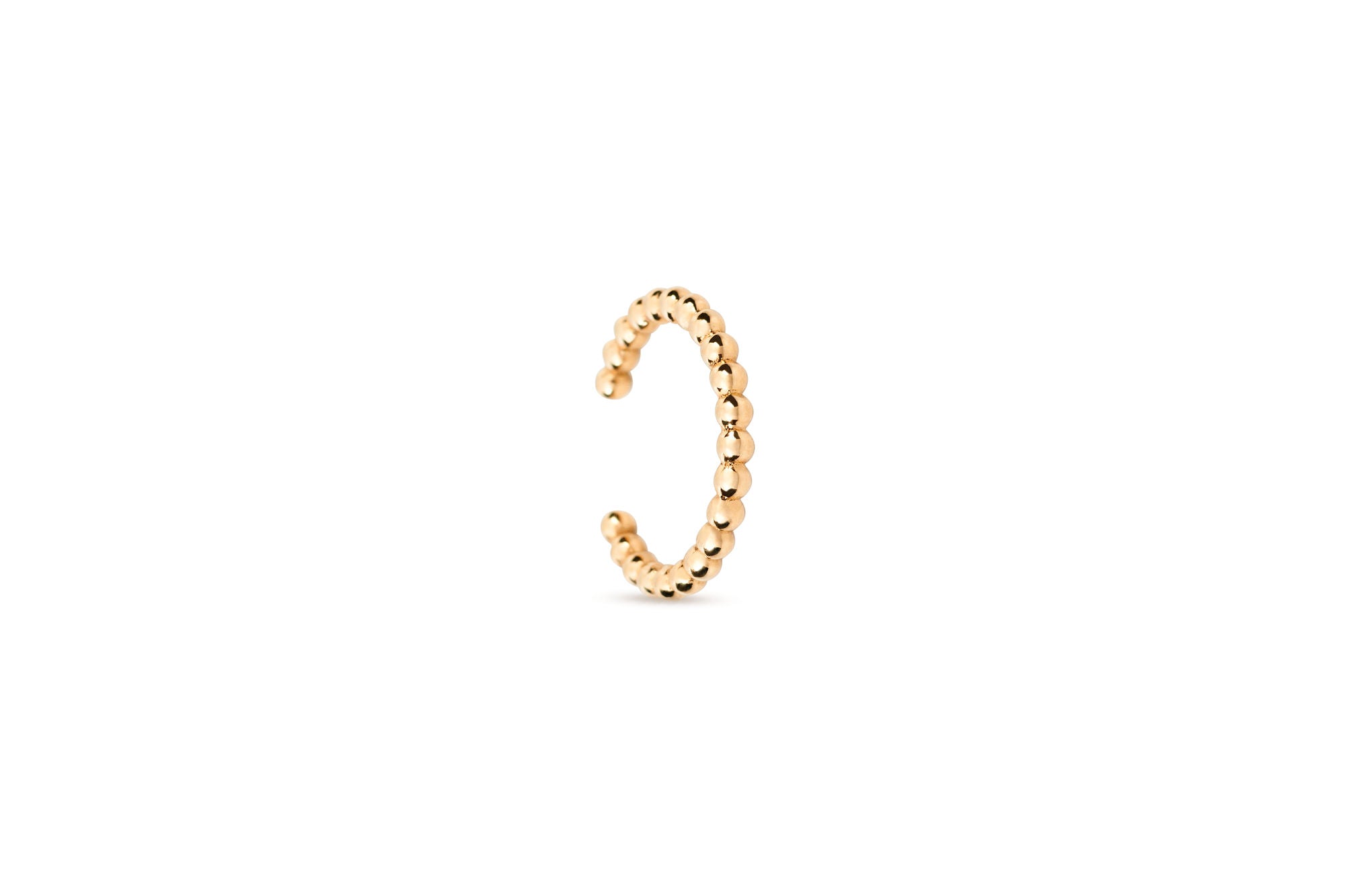 Beaded 14K Gold Ear Cuff