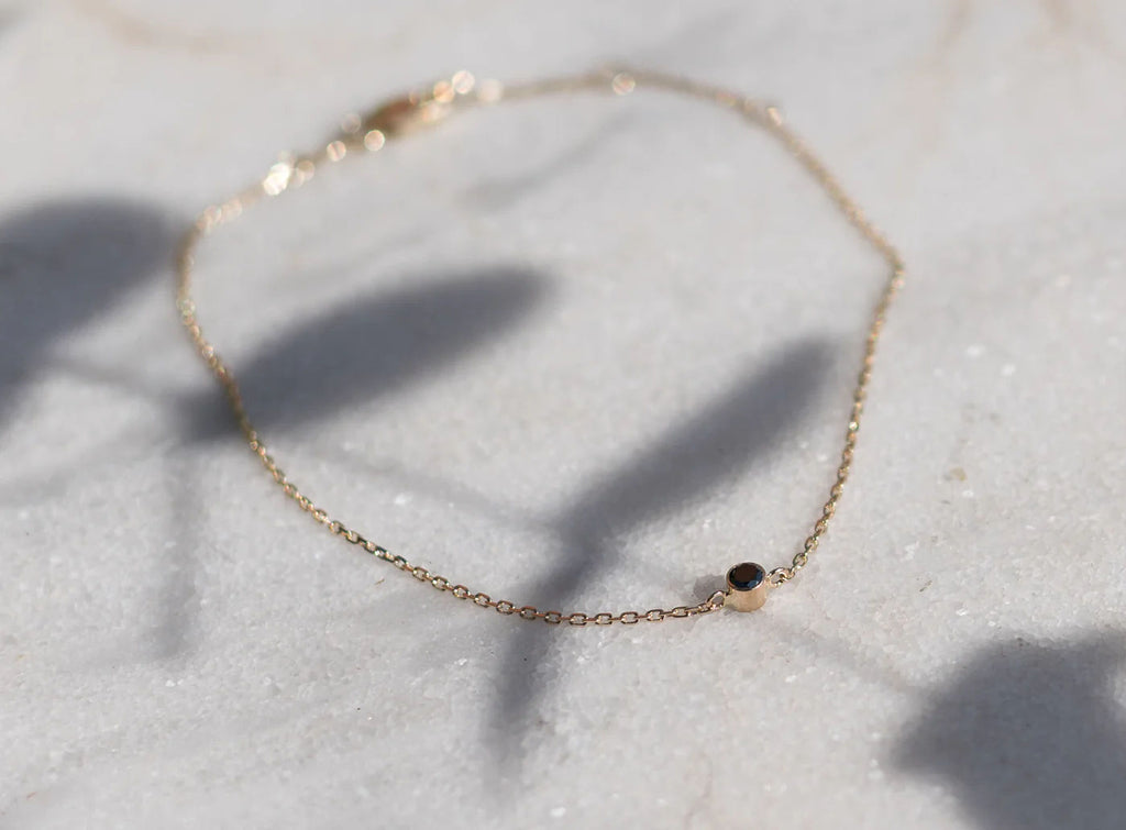 Black Diamond 14K Gold Bracelet