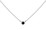 Black Diamond 14K White Gold Necklace