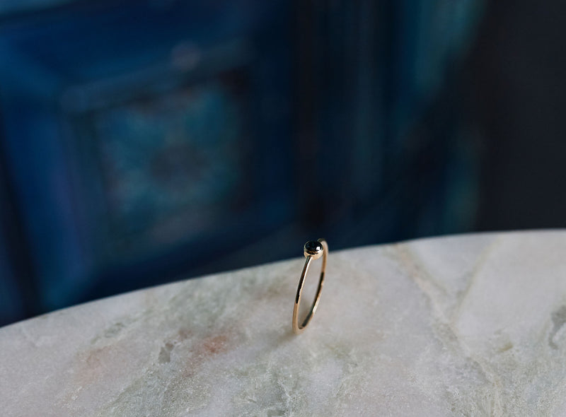 Black Diamond 14K Gold Ring