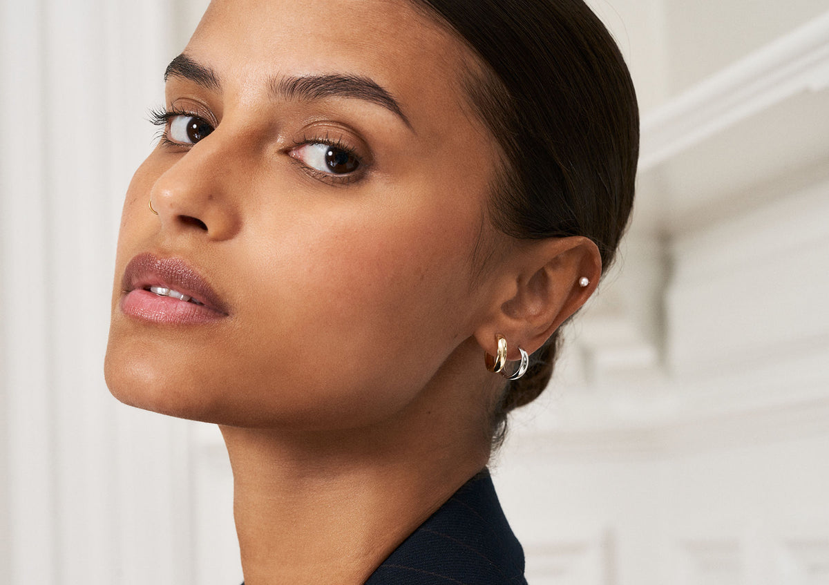 Bold 14K Gold Hoops