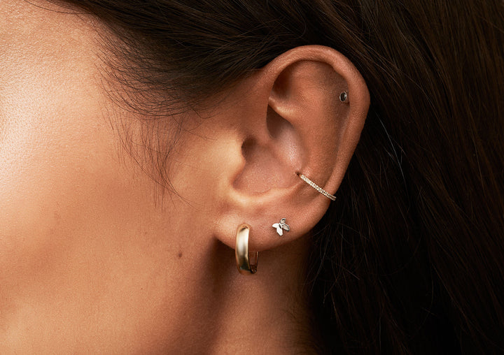 Bold 14K Gold Hoops