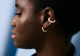 Bold Pearl 14K Gold Ear Cuff