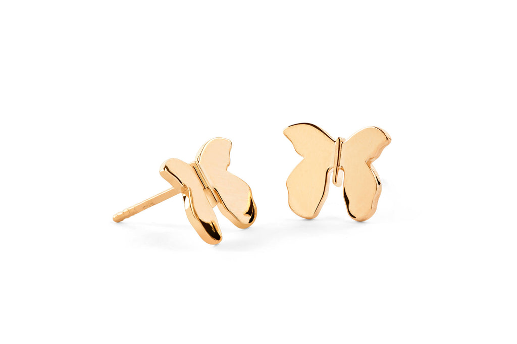 Butterfly 14K Gold Earrings