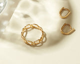 Chain 14K Gold Ring