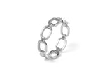 Chain 14K White Gold Ring