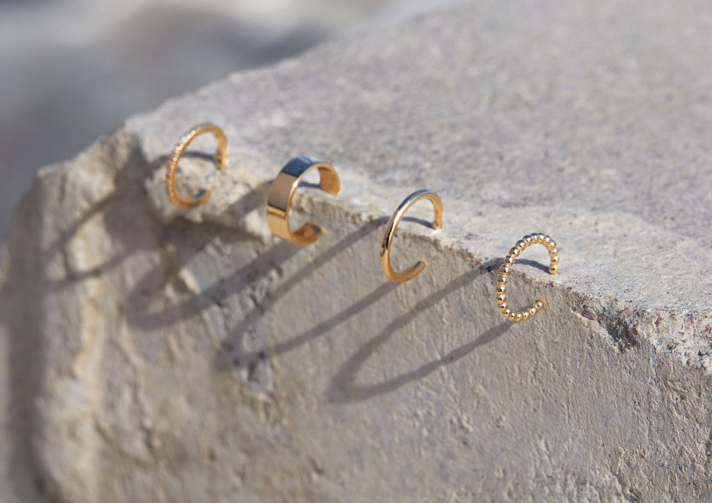 Perlen 14k Gold Ohrmanschette