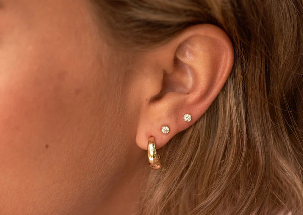 Diamond 14K Gold Earrings