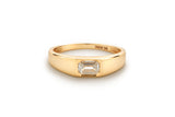 Diamond 14K or 18K Gold Signet Ring