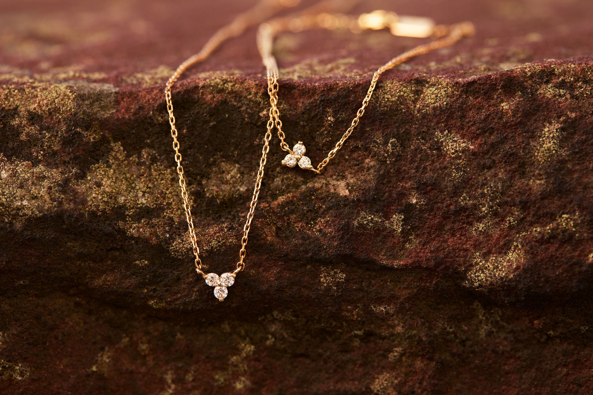 Diamond Trinity 14K Whitegold Bracelet