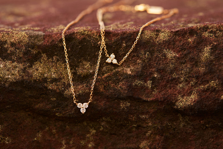 Diamond Trinity 14K Whitegold Bracelet