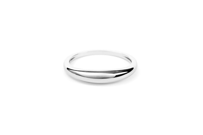 Dome 14K White Gold Ring