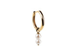 akind doublepearlhoopcharm onsleekhoop studio
