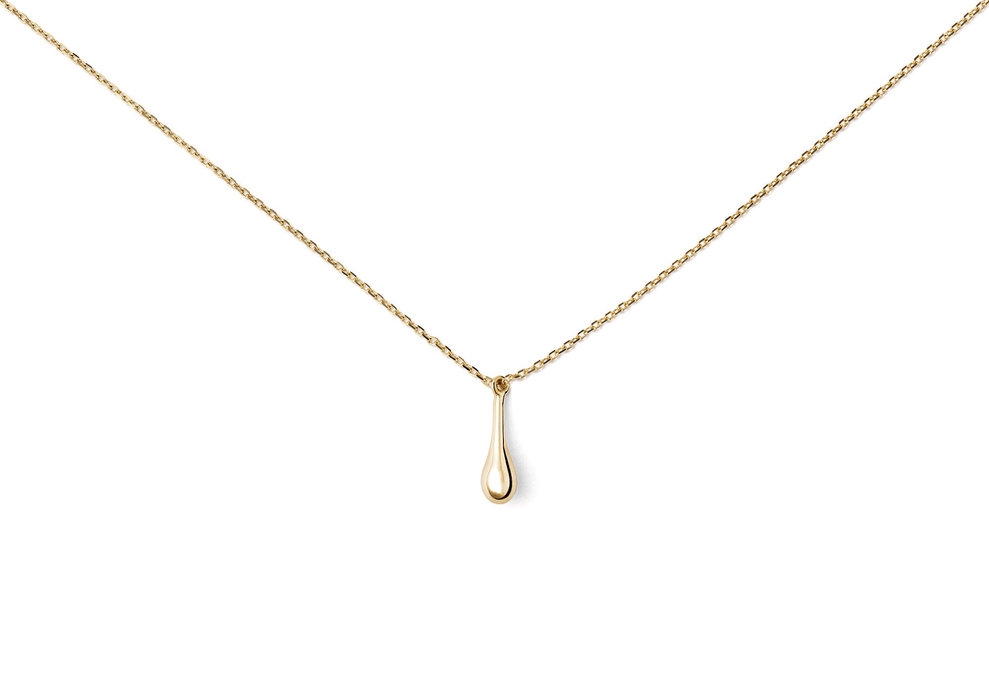 Drop 14K Gold Necklace