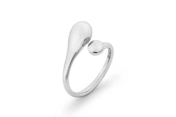 Drop 14K Whitegold Ring