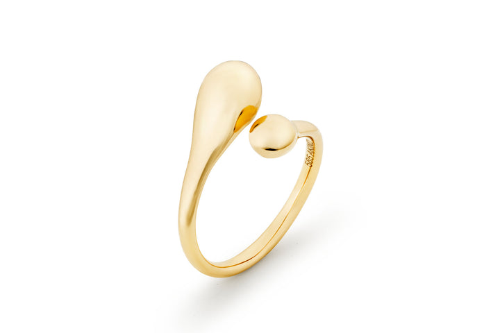 Drop 14K Gold Ring