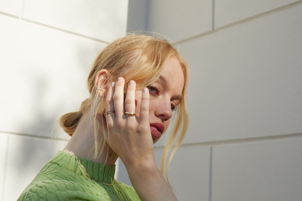 Edgy Dome 14K Guld Ring