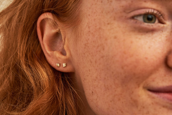 Facet 14K Guld Ørestikker