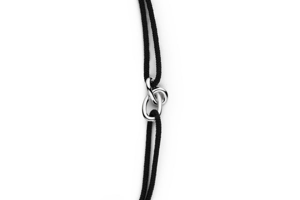 Gold Knot 14K Whitegold Cord Bracelet