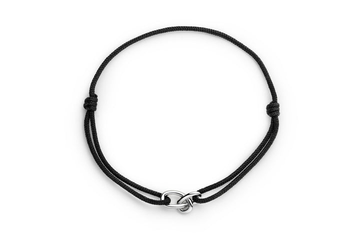 Gold Knot 14K Whitegold Cord Bracelet