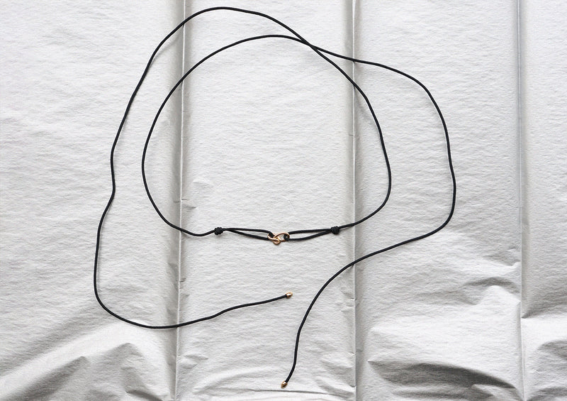 Gold Knot 14K Gold Cord Necklace