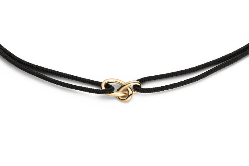 Gold Knot 14K Gold Cord Necklace